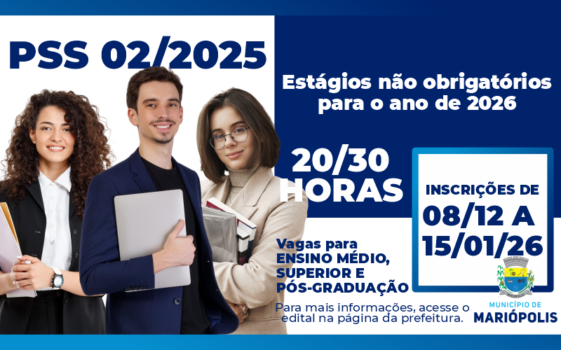 EDITAL N°02/2025 - PSS ESTAGIÁRIOS