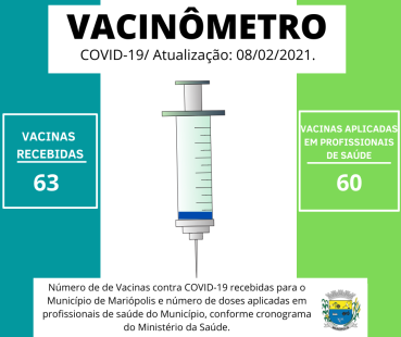 Mariópolis lança “Vacinômetro”.