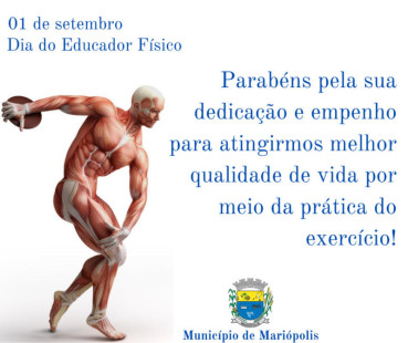 Homenagem a todos os Educadores Físicos de nosso município por incentivarem a qualidade de vida por meio do exercício físico !!