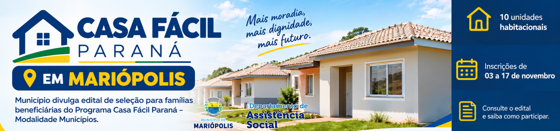 CASA FÁCIL PARANÁ EM MARIÓPOLIS