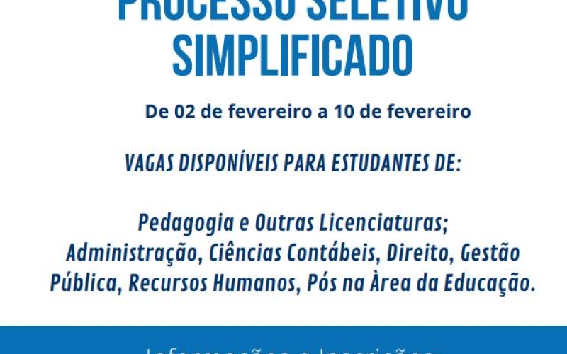 PROCESSO SELETIVO SIMPLIFICADO