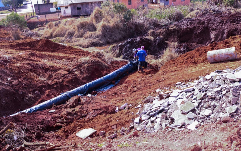 Município de Mariópolis inicia obras de regularização na Avenida Brasil