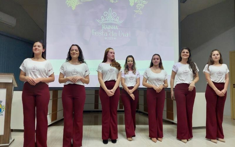 EVENTO APRESENTOU OFICIALMENTE AS CANDIDATAS À RAINHA DA FESTA DA UVA 2023