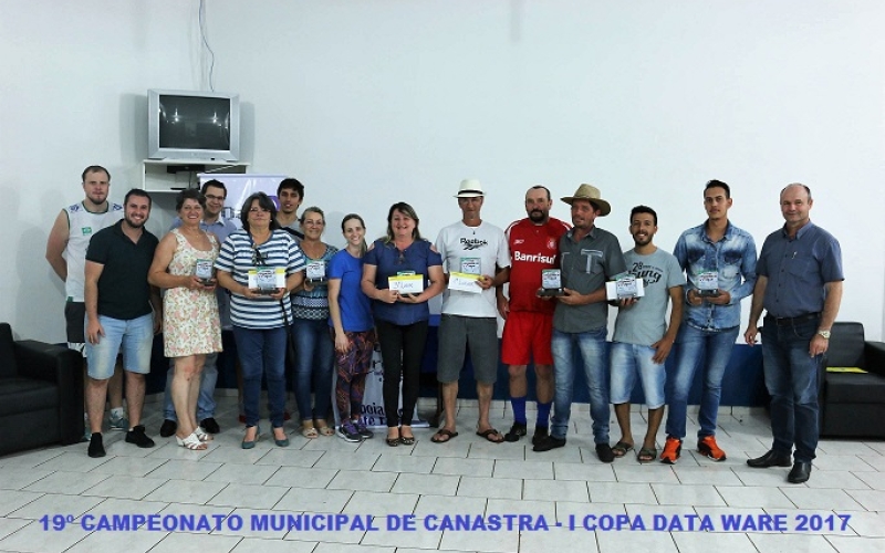 FINAL DO 19º CAMPEONATO MUNICIPAL DE CANASTRA – I COPA DATA WARE 2017