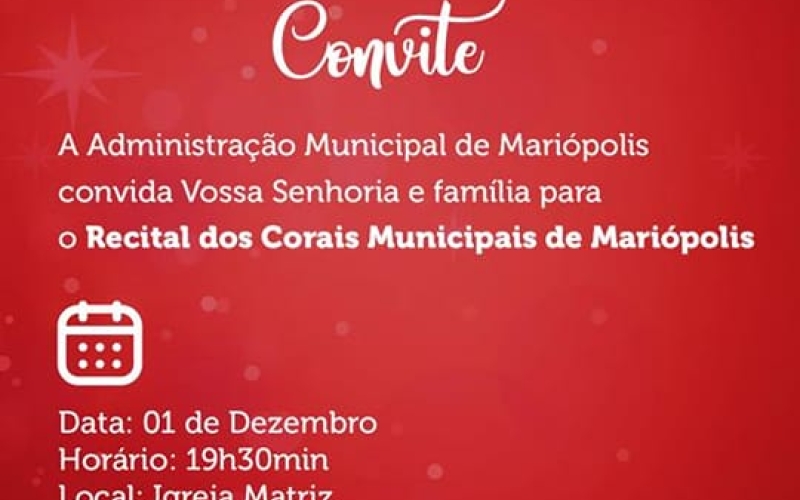 Hoje tem um super espetáculo com os Corais mariopolitano (adulto e infantil), dentro da programação do Nosso Natal Encan