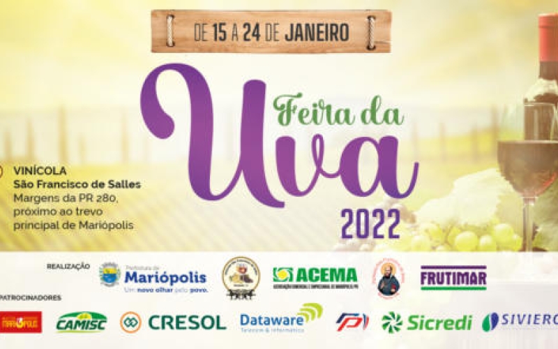 Está chegando A Feira da Uva 2022!