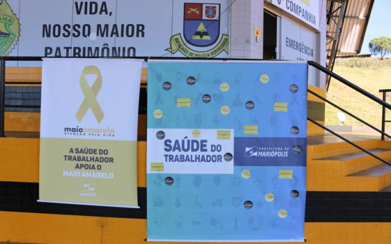 Saúde do Trabalhador e Polícia Rodoviária promovem blitz do Maio Amarelo de conscientização no Trânsito