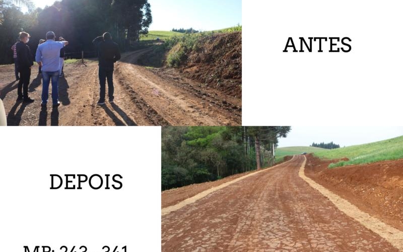 Obras de Infraestrutura Rural trazem desenvolvimento ao interior de Mariópolis.