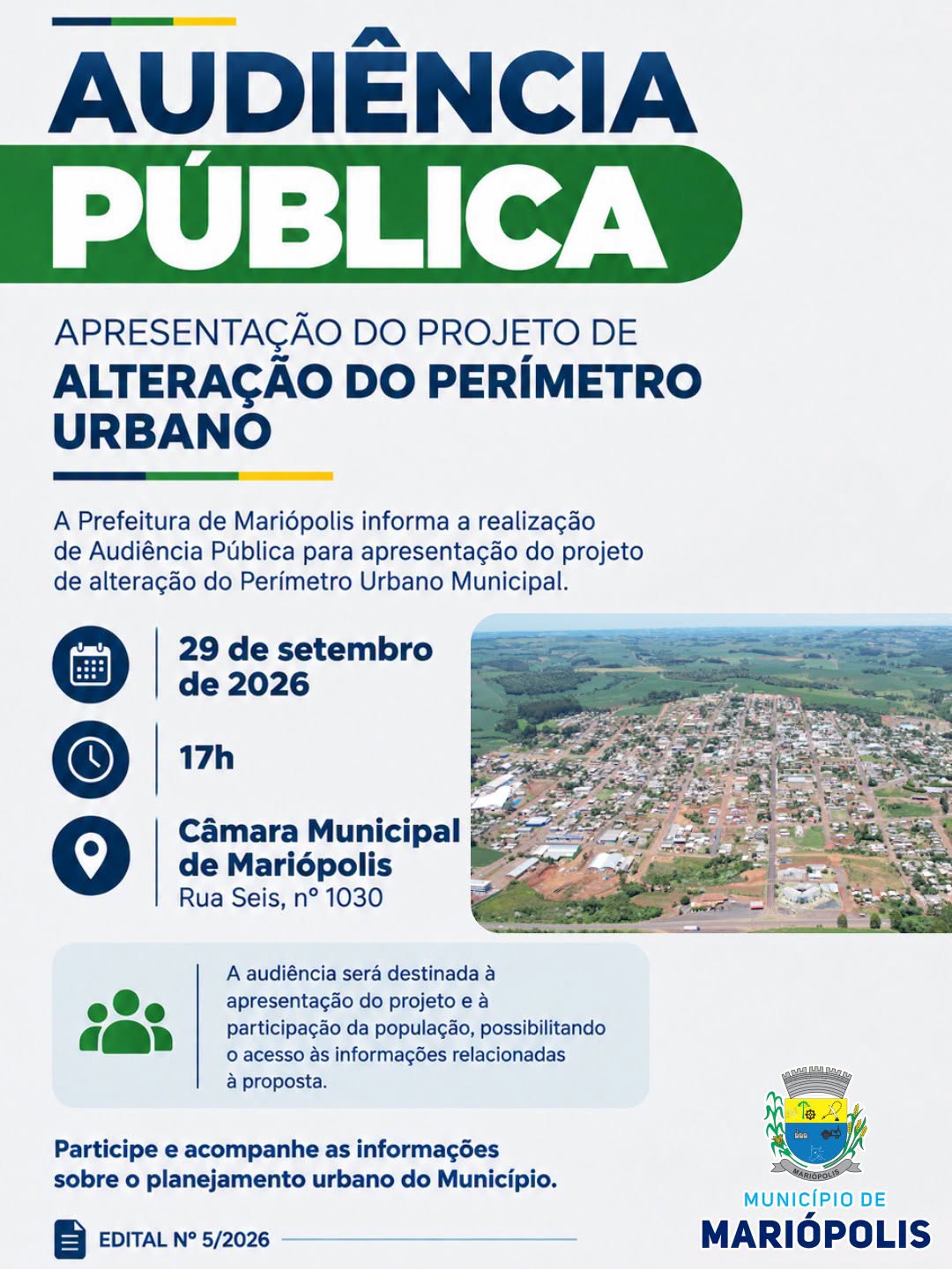 AUDIÊNCIAS PÚBLICA PROJETO PARA INSTALAÇÃO DA MARGINAL NA RODOVIA PRC 280